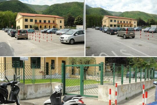 Liceo di Cervinara: con i paletti addio ai parcheggi