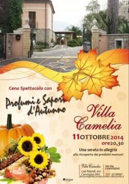Cervinara, Villa Camelia, profumi e sapori d’autunno