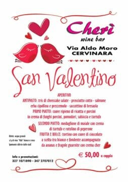 Valle Caudina, San Valentino al Wine Bar Cherì