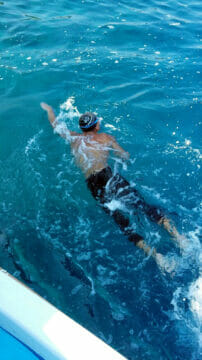 Valle Caudina: Damiano ha vinto la sfida, ha attraversato a nuoto lo Stretto di Messina