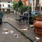 Cervinara: Piazza Monetti nel degrado per colpa dei soliti ignoti