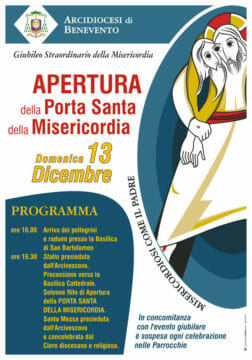 Diocesi Benevento: il 13 dicembre apertura della Porta Santa della Misericordia