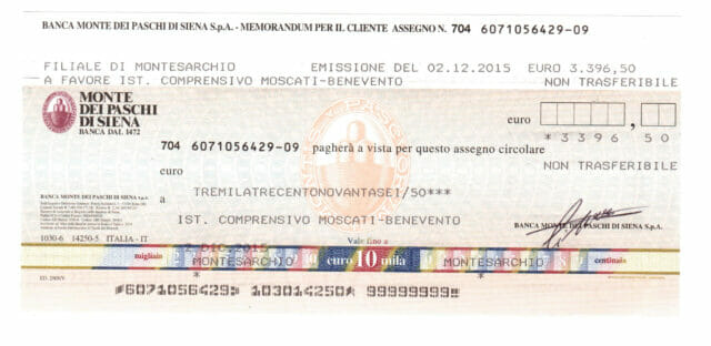 Montesarchio: Tremilatrecentonovantasei euro raccolti dal Fermi per l’Istituto Moscati colpito dall’alluvione