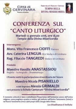 Cervinara, conferenza sul canto liturgico