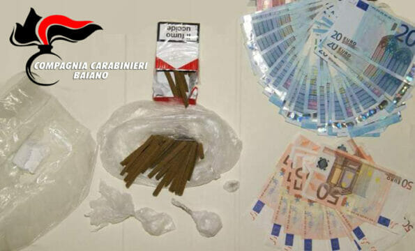 Cronaca, Avella: Spaccio di cocaina e hashish, arrestato 40enne