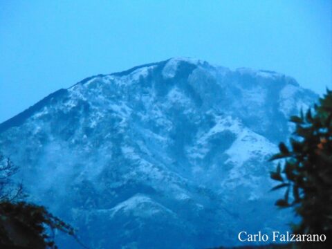 Valle Caudina, come previsto arriva la neve sui monti