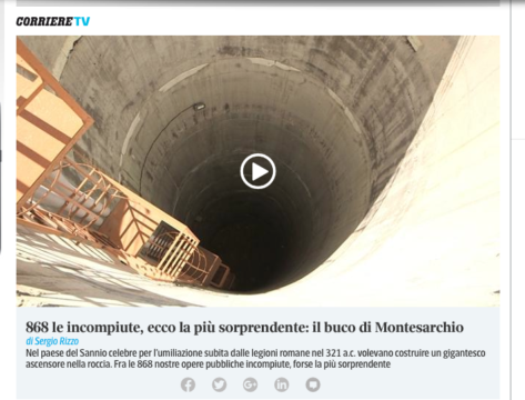 Il “buco” di Montesarchio finisce sul Corriere della Sera