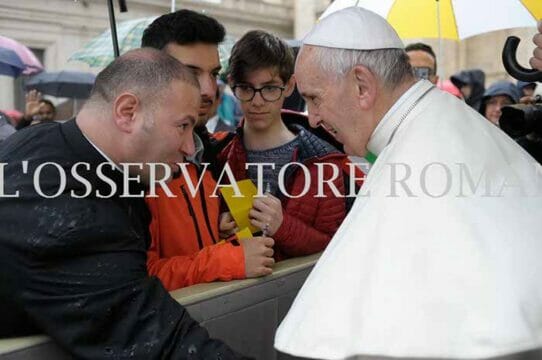 San Martino, incontro con il Papa: ecco le foto