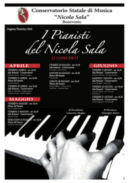Benevento: Prosegue la Stagione Pianistica 2016 del Conservatorio