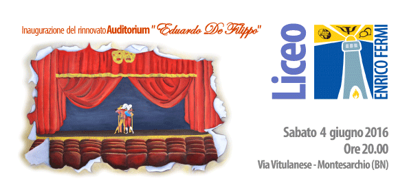 Montesarchio: sabato inaugurazione dell’auditorium Eduardo De Filippo