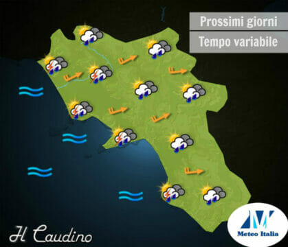 Valle Caudina: arriva il tempo variabile