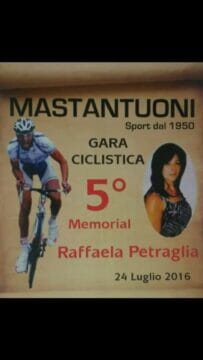 Valle Caudina, ciclismo: tutto pronto per il memorial Raffaella Petraglia