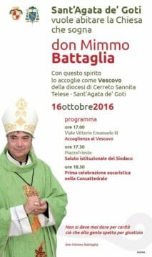 Sant’Agata: don Mimmo Battaglia si insedia come Vescovo