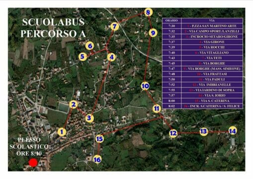 San Martino: lunedì 10 parte il servizio Scuolabus