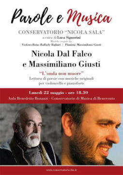 Benevento: Nicola Dal Falco al Conservatorio per Parole e Musica