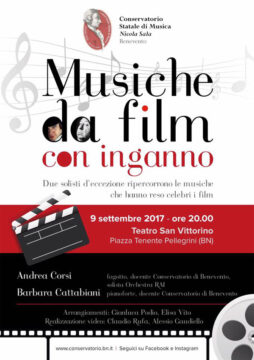 Benevento: Conservatorio e “Musiche da film con inganno”