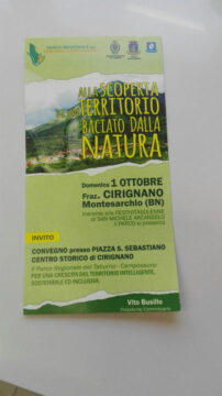 Montesarchio: questa sera a Cirignano con il Parco regionale del Taburno si parla di crescita sostenibile