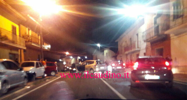 Valle Caudina: Tre le auto coinvolte nell’incidente di Tufara Valle