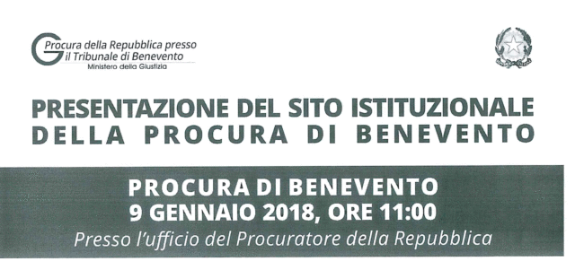 Benevento: on line il sito web della Procura della Repubblica