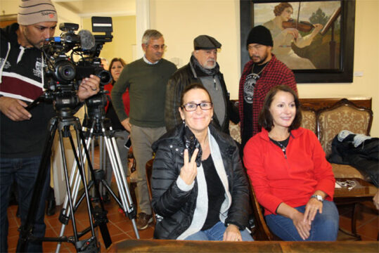 Valle Caudina: la buccianese Cindy Iodice, regista statunitense in visita alla Rocca dei Rettori