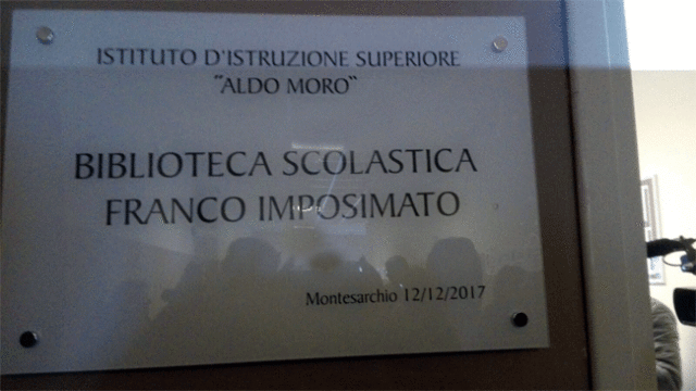 Montesarchio: intitolata a Imposimato la biblioteca scolastica dell’Istituto Moro