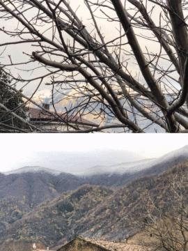 Valle Caudina: Cime del Partenio e del Taburno imbiancate