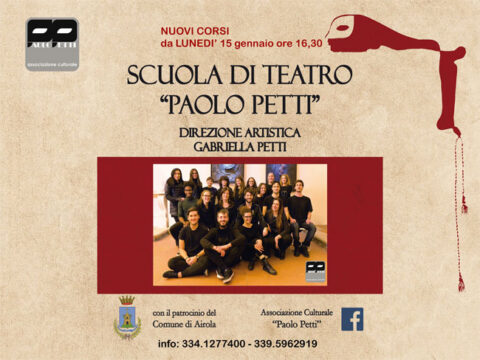 Airola: riprendono le lezioni della scuola di Teatro Paolo Petti