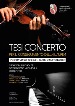 Benevento: tesi-concerto al Conservatorio Sala