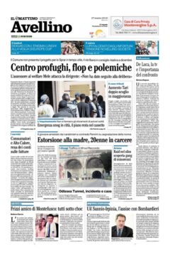 Valle Caudina: le prime pagine dei giornali oggi in edicola