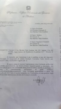 San Martino, il Prefetto diffida il Comune: approvare rendiconto entro 20 giorni