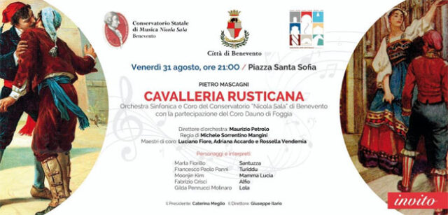 Benevento, Conservatorio: Stasera “Cavalleria Rusticana” di Pietro Mascagni