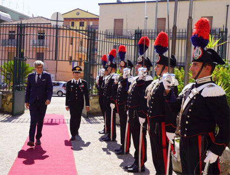 Benevento: Il Prefetto Cappetta in visita istituzionale al comando carabinieri