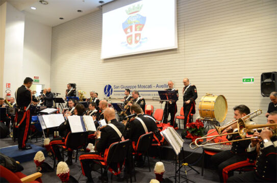 Ospedale Moscati: concerto di Natale della Fanfara dei Carabinieri
