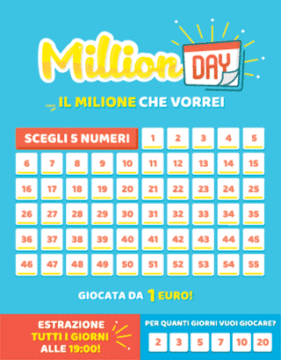 Un milione di euro vinto al Million Day