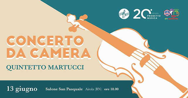 Airola: Quintetto Martucci, concerto camera per clarinetto e archi