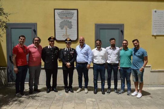 Paolisi: visita del comandante provinciale dei carabinieri in comune