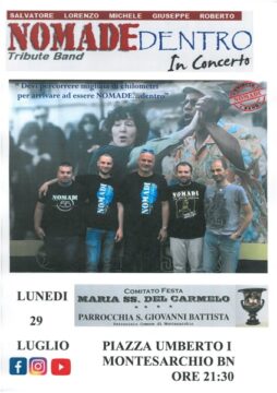 Montesarchio: I Nomadentro in concerto in piazza Umberto I
