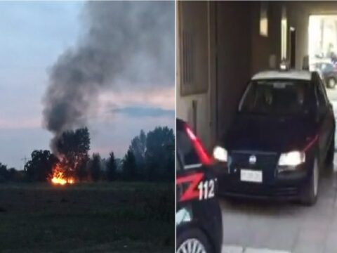 Cronaca:bloccato dai carabinieri mentre brucia plastica