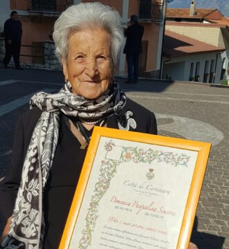Cervinara: cento anni per Domenica Paqualina, zia del sindaco Tangredi