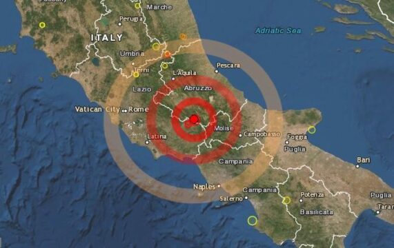 Terremoto scuote il Centro-Sud, avvertito in diverse regioni, anche nella capitale
