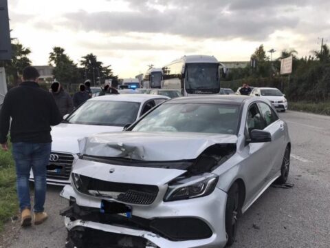 Cronaca: incidente all’uscita di Caserta Sud,  due auto coinvolte