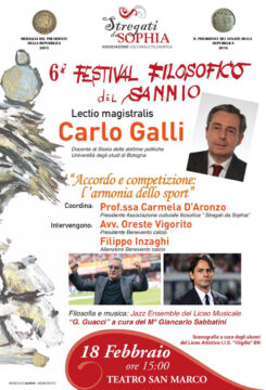 Festival Filosofico del Sannio: Carlo Galli parla dell’armonia dello sport