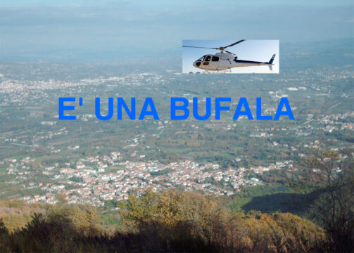 Valle Caudina: un elicottero disinfetterà tutto, è una bufala