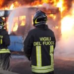 Cronaca: autobus in fiamme lungo la statale
