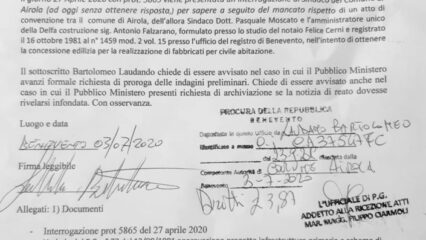 Airola,via Largo Capone: Laudando denuncia alla Procura