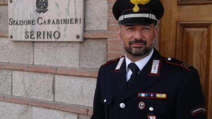 Il Maresciallo capo Massimo Grimaldi al comando della Stazione Carabinieri di Serino