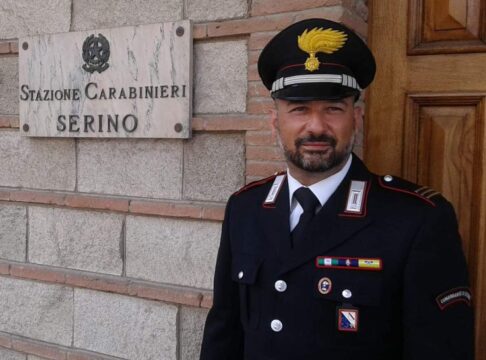 Il Maresciallo capo Massimo Grimaldi al comando della Stazione Carabinieri di Serino