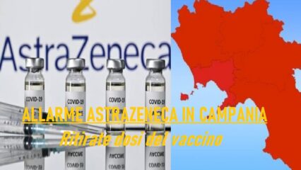 Alle 15 riprendono in Campania le vaccinazioni con AstraZeneca