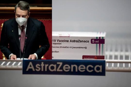 Draghi e la moglie si sono vaccinati con Astrazeneca
