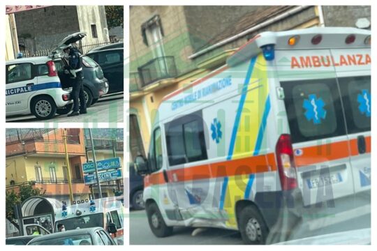 Schianto sull’Appia tra un’ambulanza e una vettura